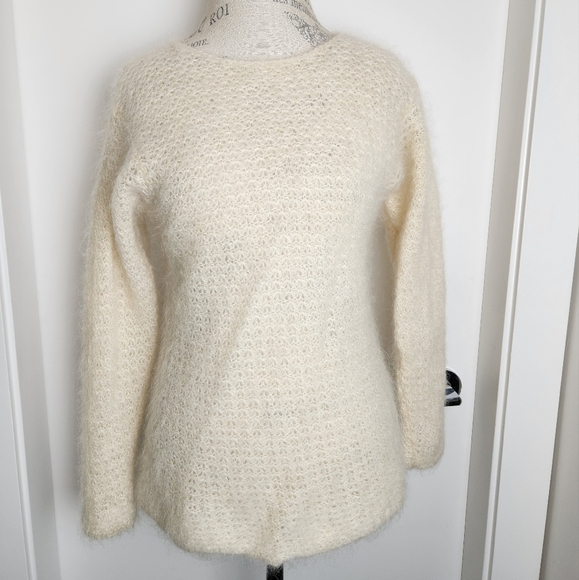 80s HandKnit Mohair Sweater - Picture 1 of 9